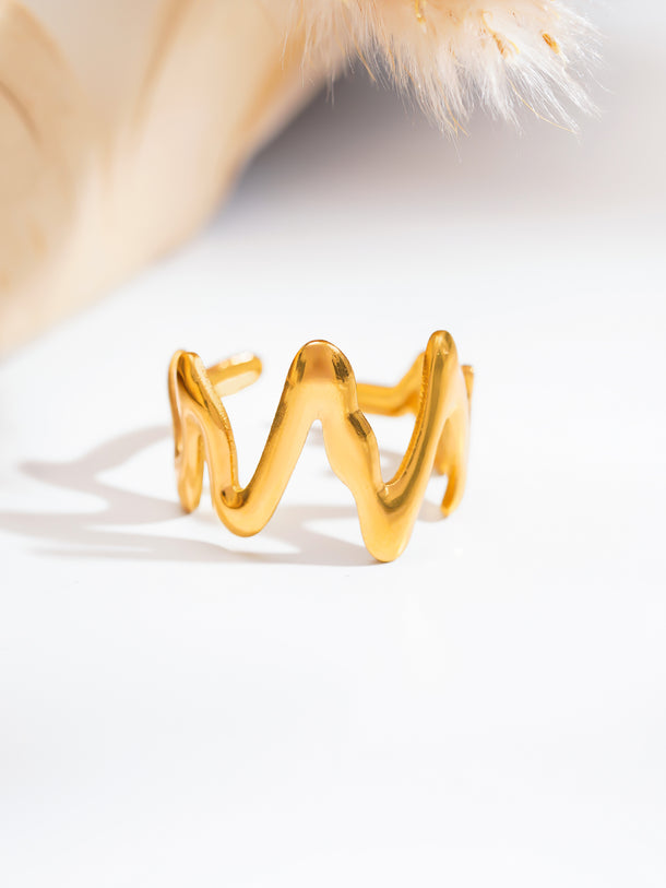 Demi Fine Golden Rhythm Open Ring