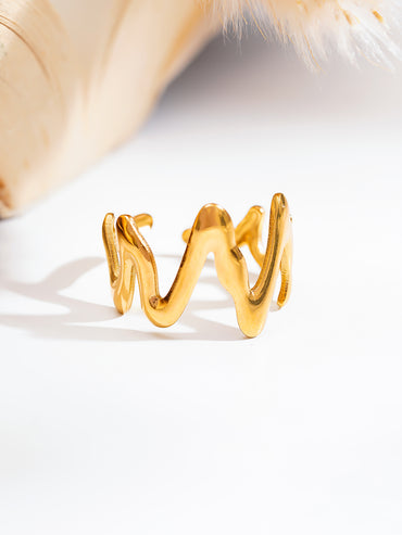 Demi Fine Golden Rhythm Open Ring