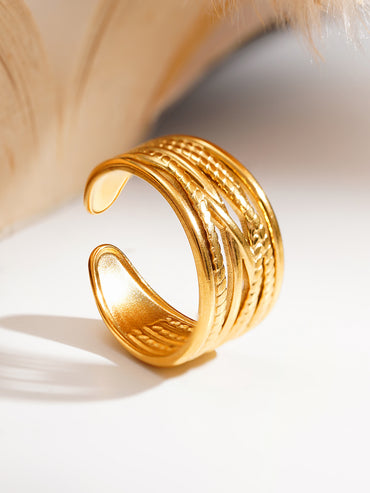 Demi Fine Golden Rhythm Open Ring