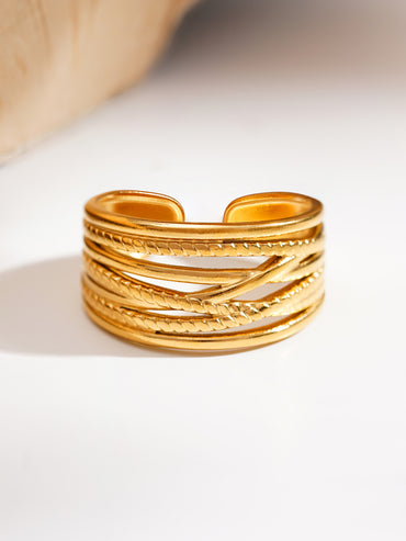Demi Fine Golden Rhythm Open Ring