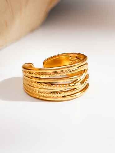 Demi Fine Golden Rhythm Open Ring