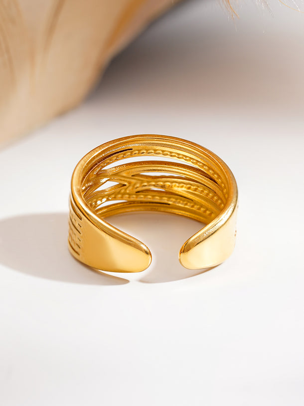 Demi Fine Golden Rhythm Open Ring