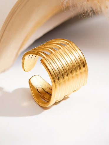 Demi Fine Multi Layer Statement Open Ring