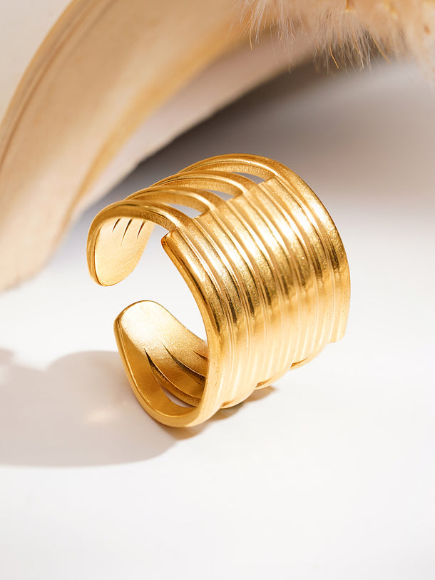 Demi Fine Multi Layer Statement Open Ring