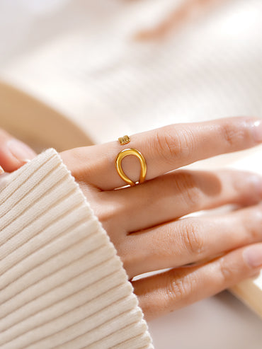 Demi Fine Fluid Loop Statement Ring