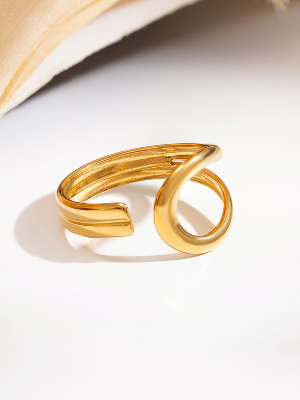 Demi Fine Fluid Loop Statement Ring