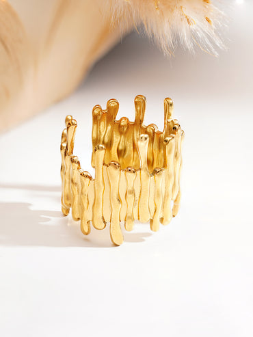 Demi Fine Textured Statement Band Ring