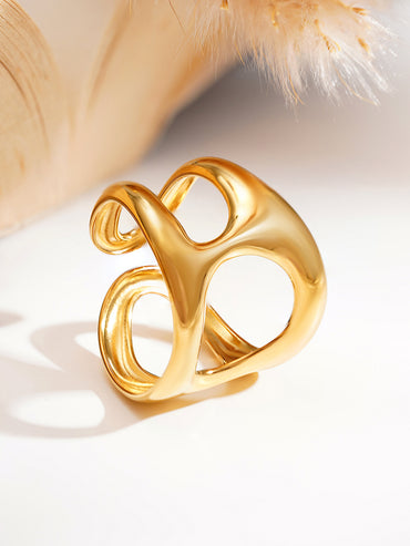 Demi Fine Sculpted Statement Open Ring