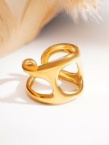 Demi Fine Sculpted Statement Open Ring