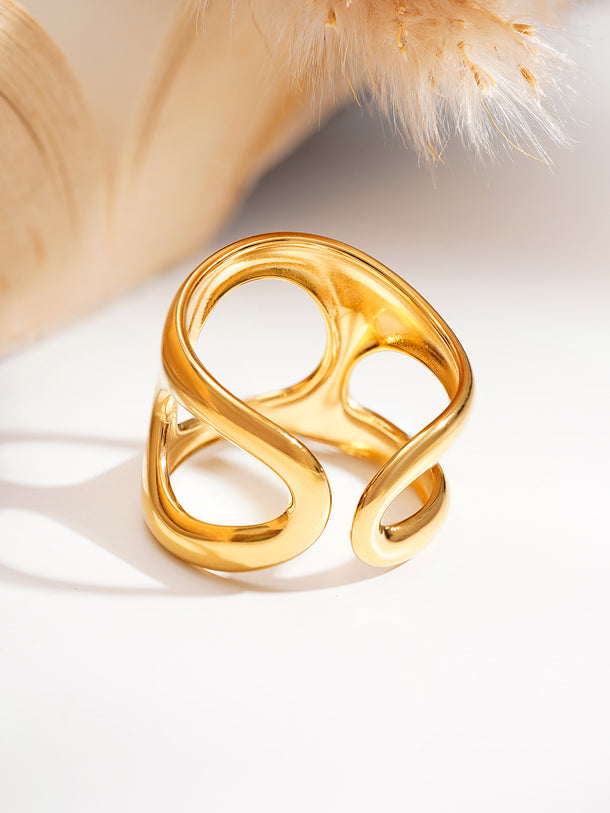 Demi Fine Sculpted Statement Open Ring