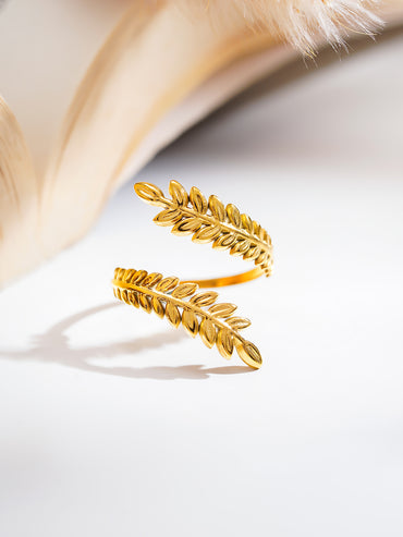 Demi Fine Nature Inspired Leaf Ring