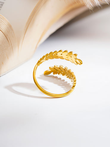 Demi Fine Nature Inspired Leaf Ring
