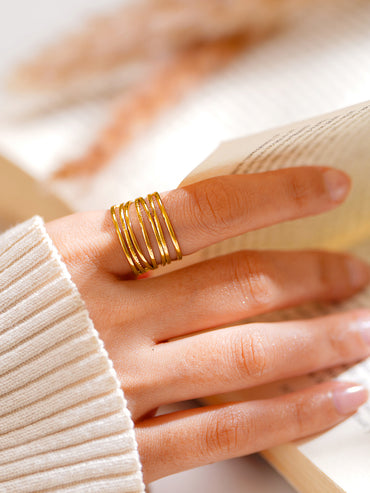 Demi Fine Wide Multi Layer Ring