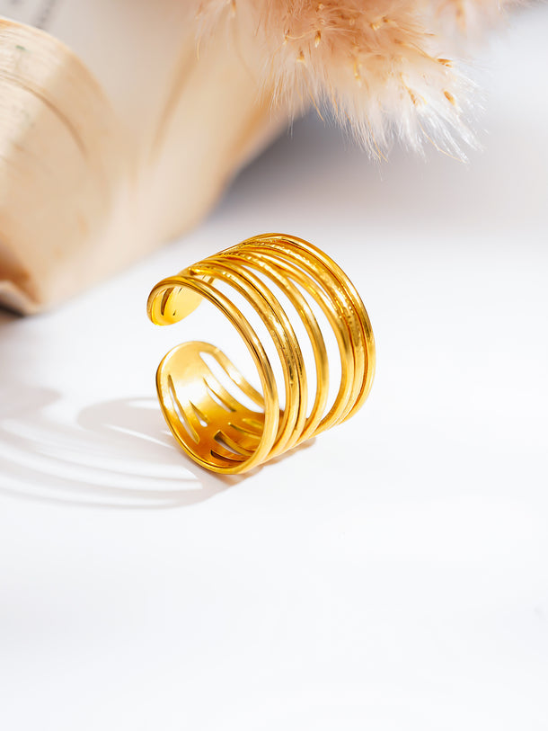 Demi Fine Wide Multi Layer Ring