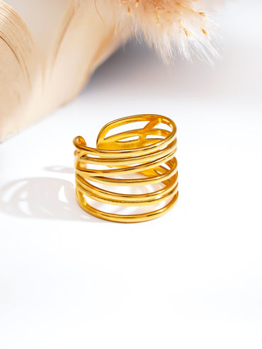 Demi Fine Wide Multi Layer Ring