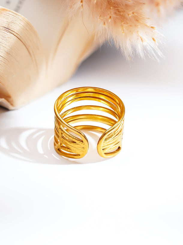 Demi Fine Wide Multi Layer Ring