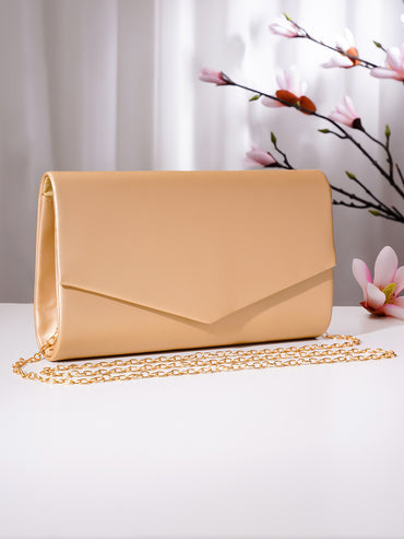 Champagne Gold Party Envelope Clutch Handbag