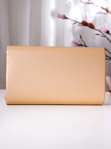 Champagne Gold Party Envelope Clutch Handbag
