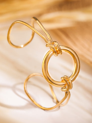 Gold Toned Modern Bracelet