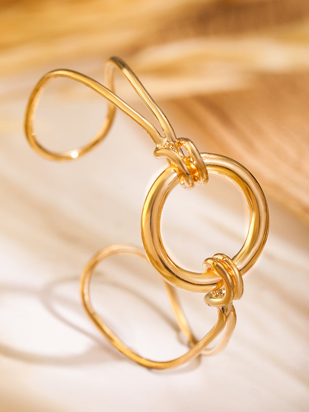 Gold Toned Modern Bracelet