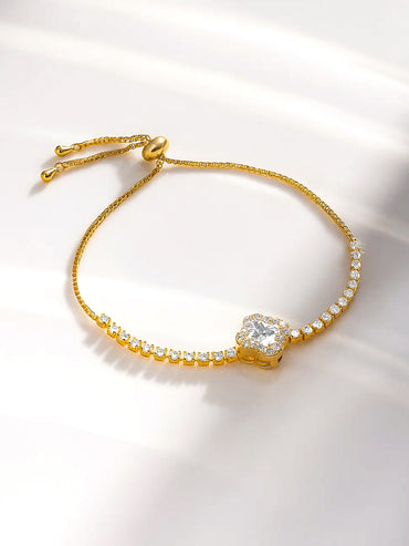 American Diamond Zirconia Studded Adjustable Bracelet