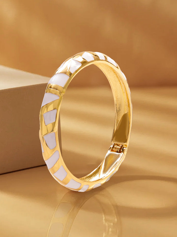 Rubans 22K Gold-Plated Bangle Bracelet