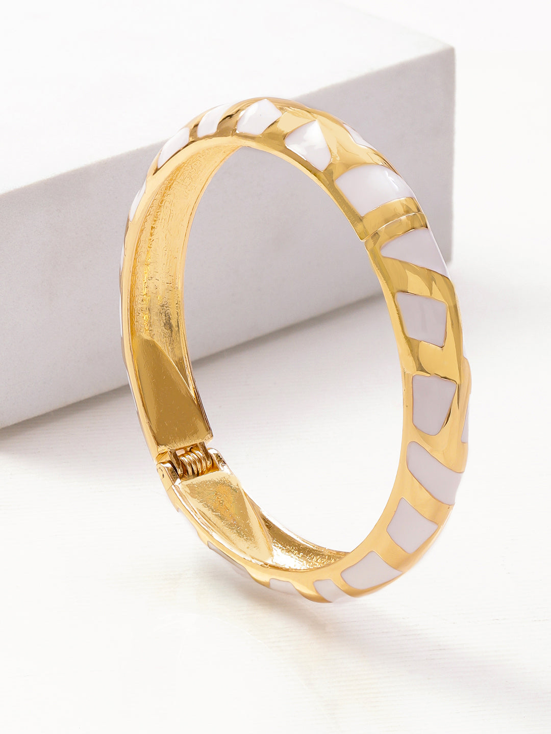Rubans 22K Gold-Plated Bangle Bracelet