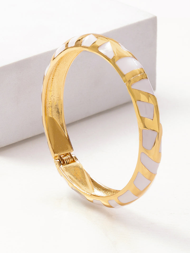Rubans 22K Gold-Plated Bangle Bracelet