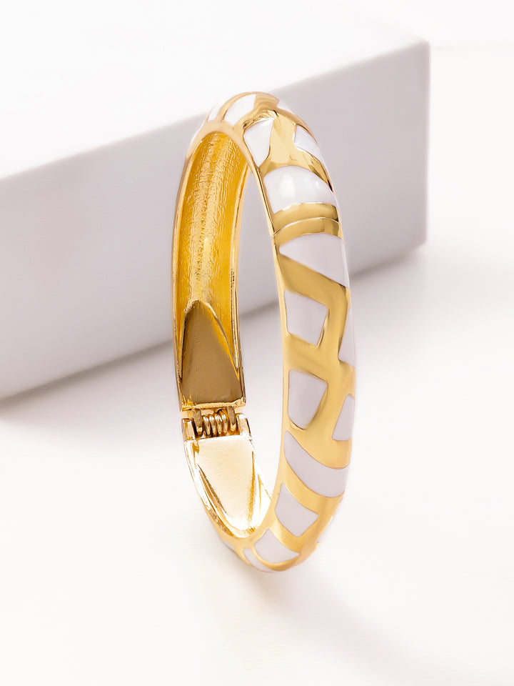 Rubans 22K Gold-Plated Bangle Bracelet