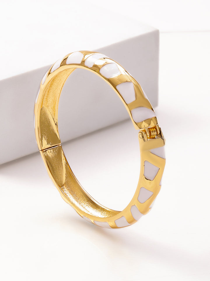 Rubans 22K Gold-Plated Bangle Bracelet