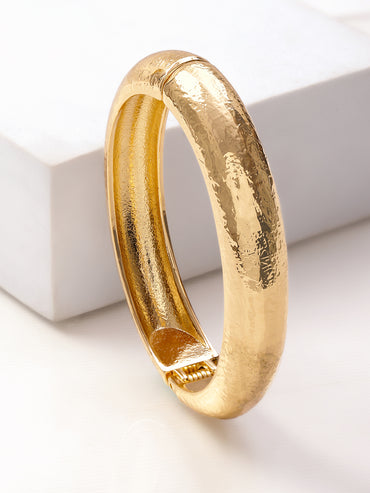 Gold Toned Solid Bracelet