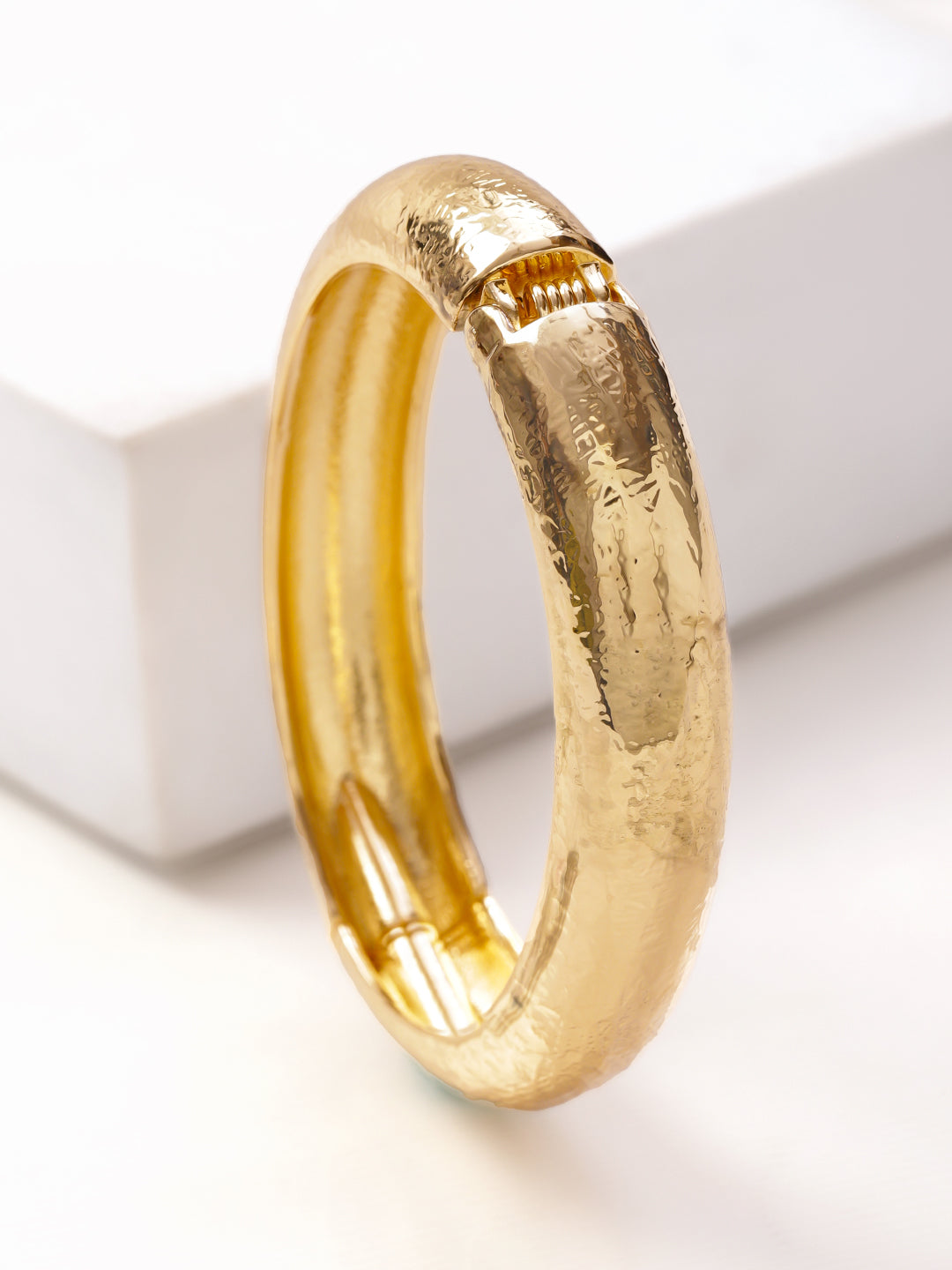 Rubans 22K Gold-Plated Bangle Bracelet