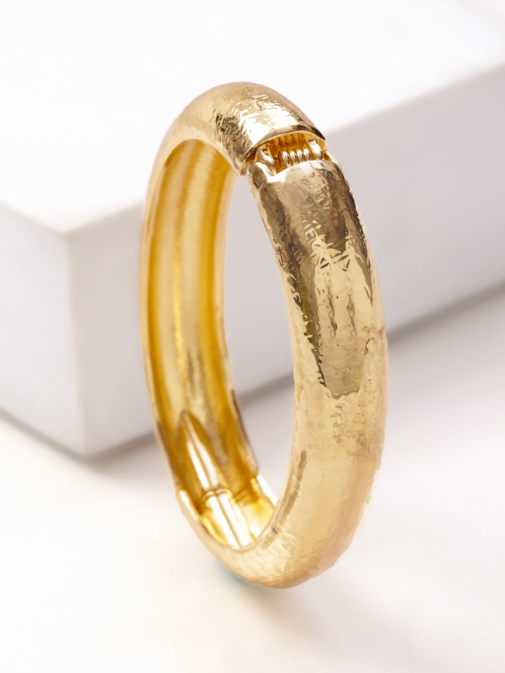 Rubans 22K Gold-Plated Bangle Bracelet