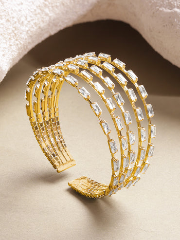 Chunky Crystal Cuff Bracelet