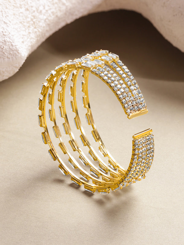 Chunky Crystal Cuff Bracelet