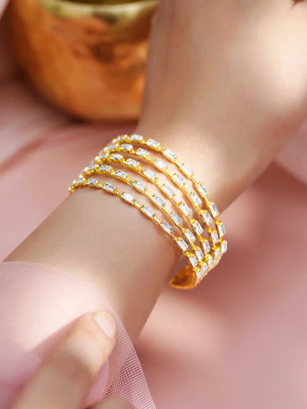 Chunky Crystal Cuff Bracelet