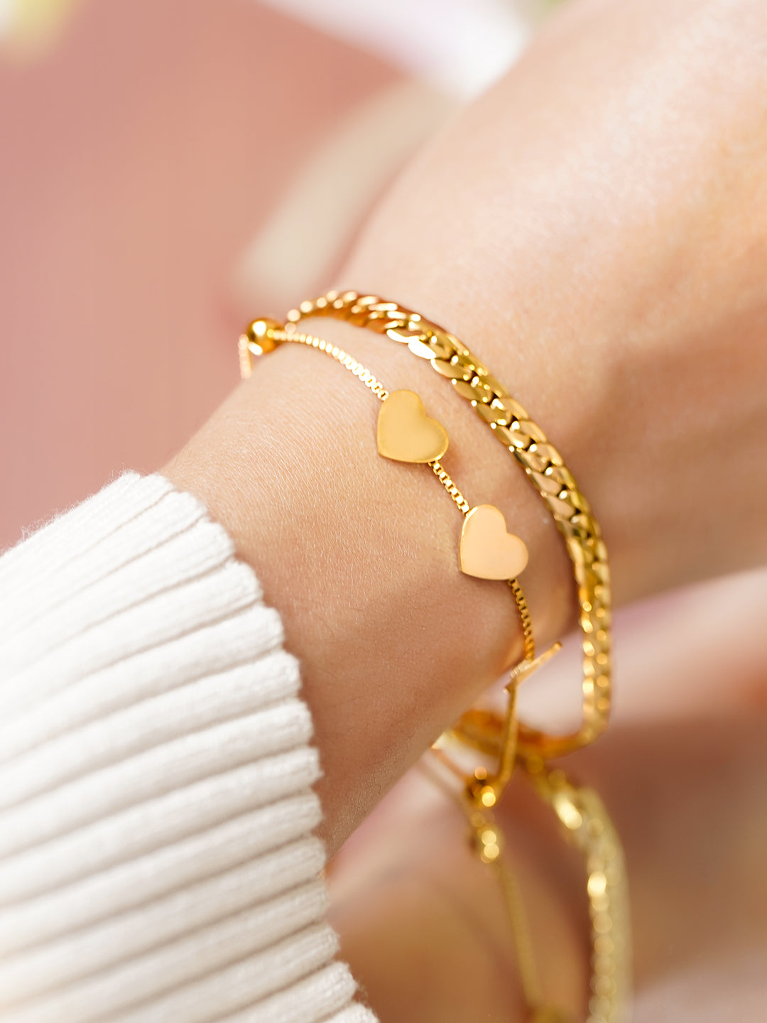 Rubans Women Handcrafted Gold-Plated Charm Bracelet