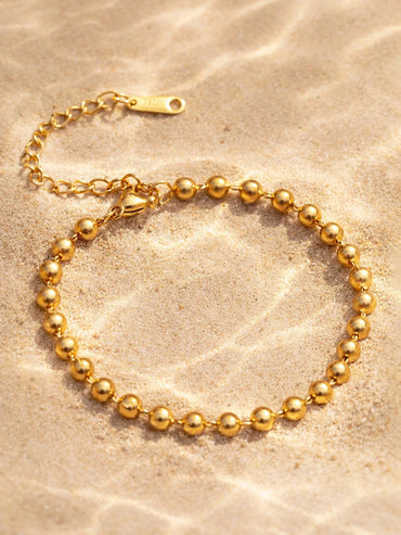 Demi Fine 18K Gold Plated Beaded Chain Bracelet | Anti Tarnish