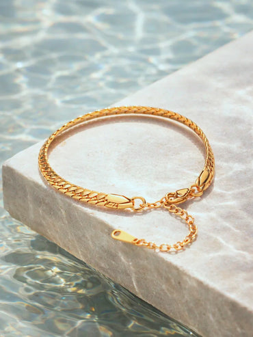 Demi Fine 18K Gold Plated Statement Chain Bracelet | Anti Tarnish