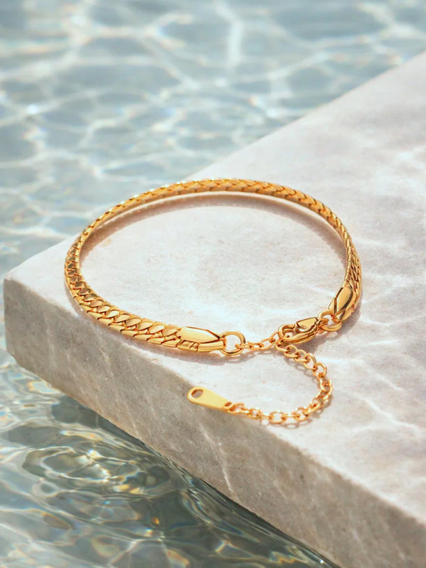 Demi Fine 18K Gold Plated Statement Chain Bracelet | Anti Tarnish