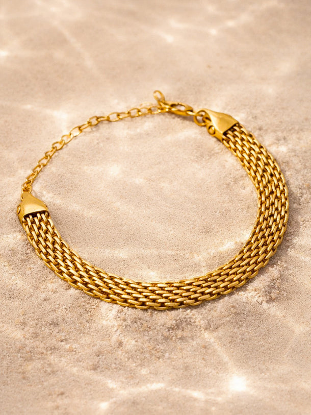 Demi Fine Gold Plated Chunky Chain Statement Bracelet | Anti Tarnish