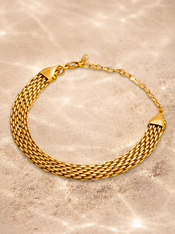 Demi Fine Gold Plated Chunky Chain Statement Bracelet | Anti Tarnish