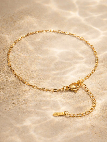 Demi Fine Gold Plated Textured Chain Bracelet | Anti Tarnish