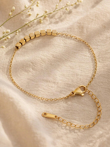 Demi Fine Gold Plated Disc Charm Chain Bracelet | Anti Tarnish