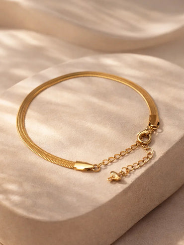 Demi Fine 18K Gold Plated Minimal Snake Chain Bracelet | Anti Tarnish