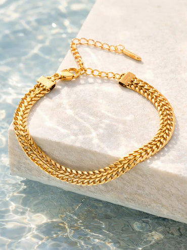 Demi Fine 18K Gold Plated Chunky Chain Statement Bracelet | Anti Tarnish