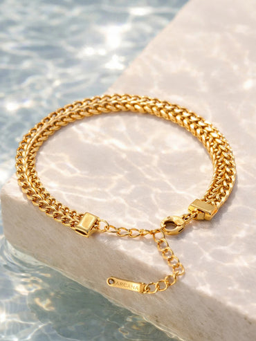 Demi Fine 18K Gold Plated Chunky Chain Statement Bracelet | Anti Tarnish