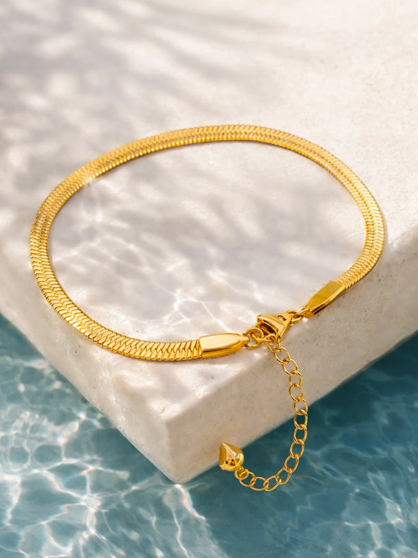 Demi Fine 18K Gold Plated Snake Chain Bracelet | Anti Tarnish