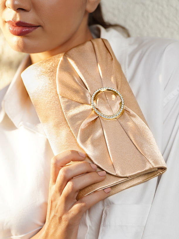 Rubans Embellished Purse Clutch