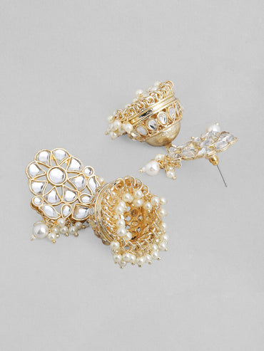 Rubans Gold Plated Festive Kundan Necklace Set